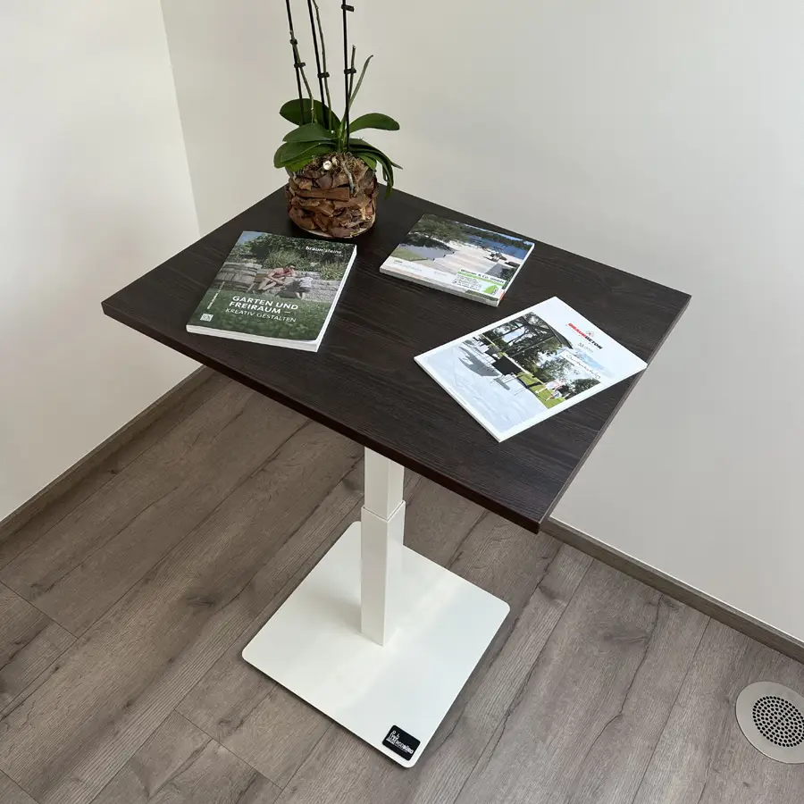 Einbeiniger elektrischer Tisch