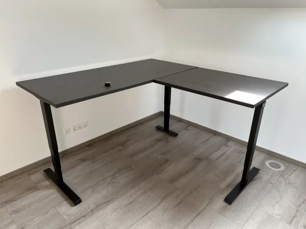 BeActive ProMax Schreibtisch Thermo Eiche Schwarzbraun