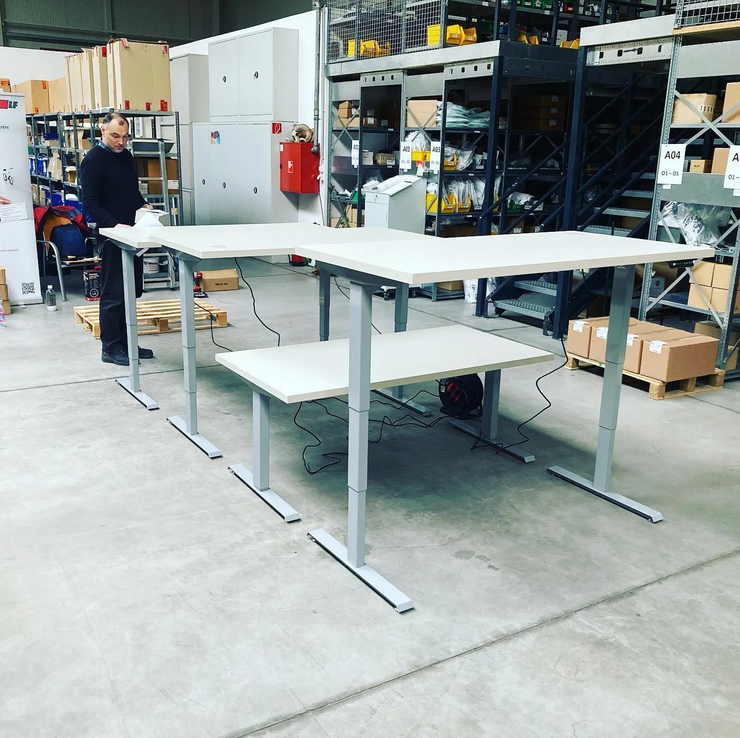 Höhenverstellbare Arbeitsplätze